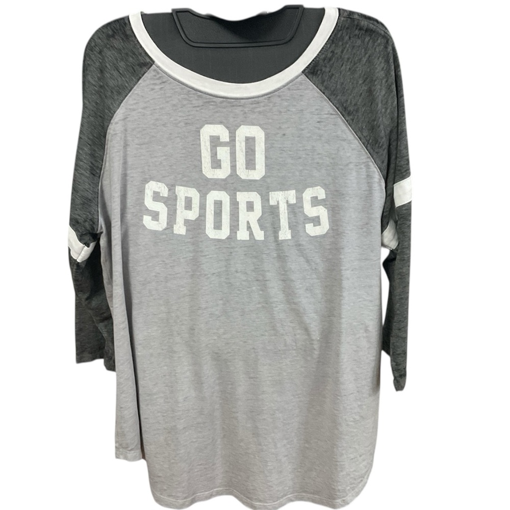 3/4 Sleeve Go Sports Graphic Tee